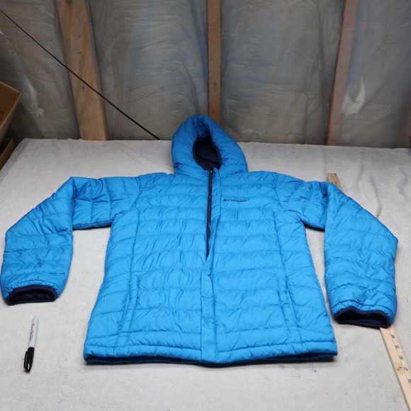 Columbia Other - Columbia Jacket Boys XL 18 Blue Powder Lite Insulated Light Pack Quilted Puffer